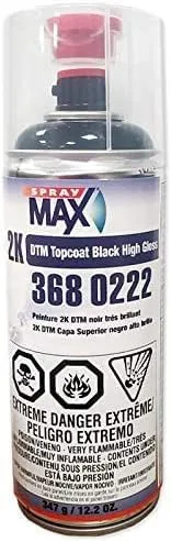 SprayMax 3680222, DTM Topcoat Black High Gloss