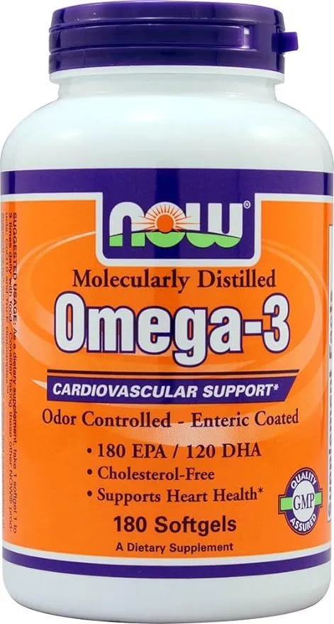 Now Foods Omega-3 Cardiovascular Support, Softgels - 180 count