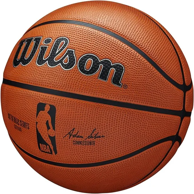 Wilson NBA Authentic Outdoor Basketball, Brown, 27.5 in.