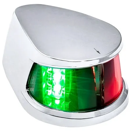 Red Green LED Marine Navigation Bow Light for Fishing Boats USCG ABYC A-16 2NM