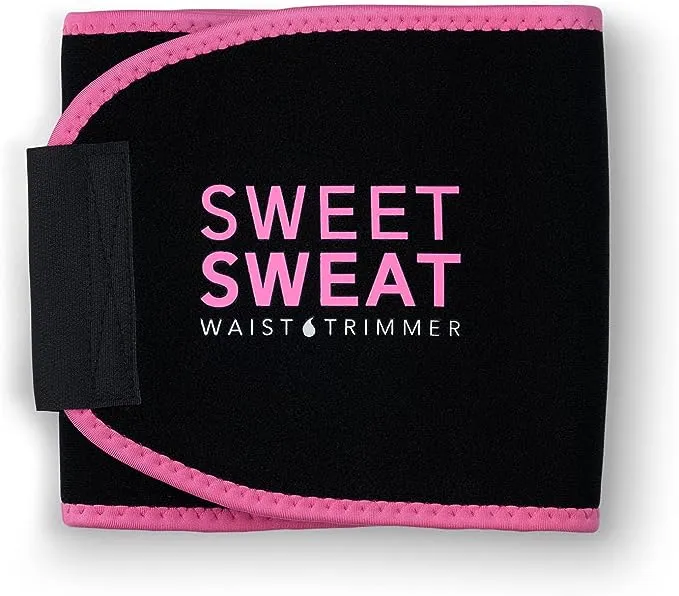 Sweet Sweat Waist Trimmer for Women and Men - Sweat Band Waist Trainer for High-Intensity Training & Workouts, 5 Sizes