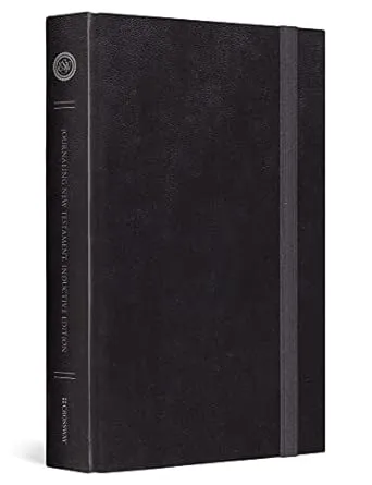 ESV Journaling New Testament, Inductive Edition (Black with Strap)