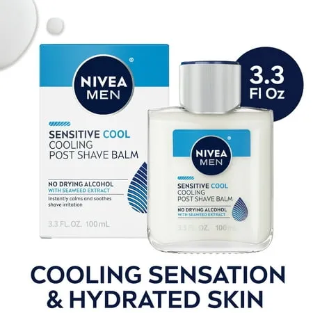 Nivea Men Sensitive Cooling Post Shave Balm, 3.3 oz