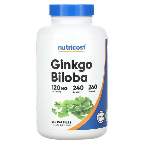 Nutricost, Ginkgo Biloba, 120 mg, 240 Capsules