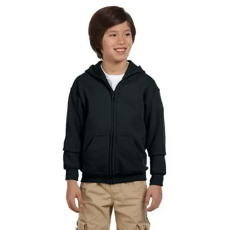 Gildan G186B Boy's Youth Heavy Blend Full-Zip Hooded Sweatshirt