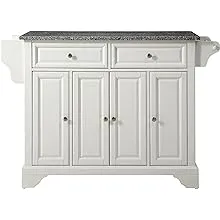 Crosley Furniture Crosley LaFayette Granite Top Kitchen Island in White