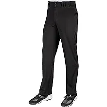 CHAMPRO boys Triple Crown OB Open-Bottom Loose-Fit Baseball Pant in Solid Color with Adjustable Inseam and Reinforced Sliding Areas, Black, LargeCHAMPRO boys Triple Crown OB Open-Bottom Loose-Fit…