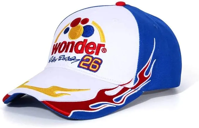 Talladega Nights Baseball Cap Unisex Ricky Bobby 26 Embroidery Hat The Ballad of Ricky Bobby Cosplay Racing Hats Adjustable Size