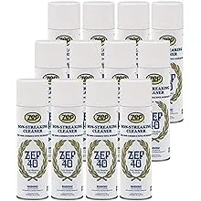 Zep 40 Non-Streaking Cleaner - 18 Ounces (Case of 12) 14401 - Heavy-Duty Foaming Action Aerosol Formulated for Non-Conductive Surfaces, Ideal for Cold Weather Conditions.