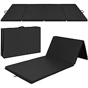 Best Choice Products 10ftx4ftx2in Folding Gym Mat 4-Panel Exercise Gymnastics Aerobics Workout Fitness Floor Mats w/Carrying Handles