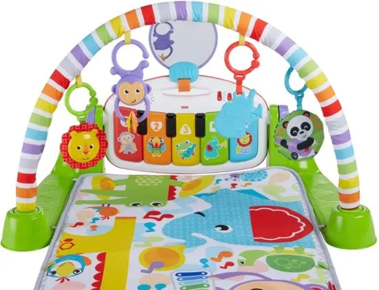 Fisher-Price Deluxe Kick & Play Piano Gym Green