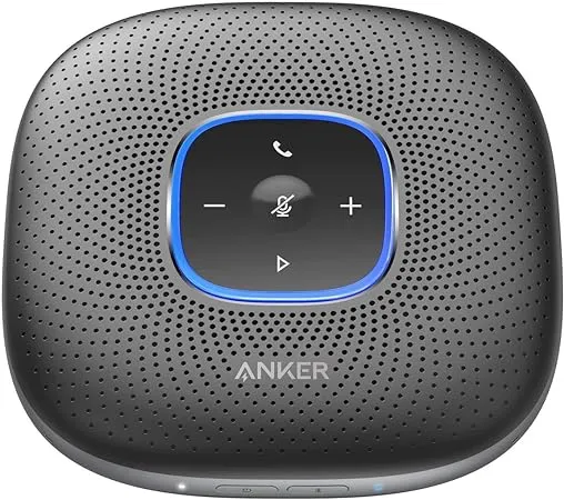 Anker - PowerConf Bluetooth Speakerphone Conference Speaker - Black