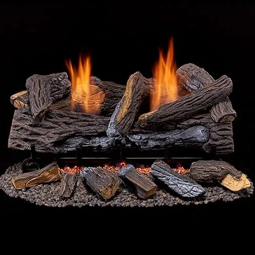 Duluth Forge Ventless Dual-Fuel Gas Log Set