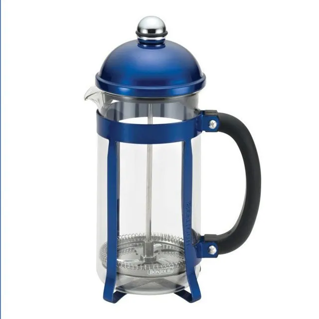 Bonjour 8-Cup Coffee Maximus French Press - Blue