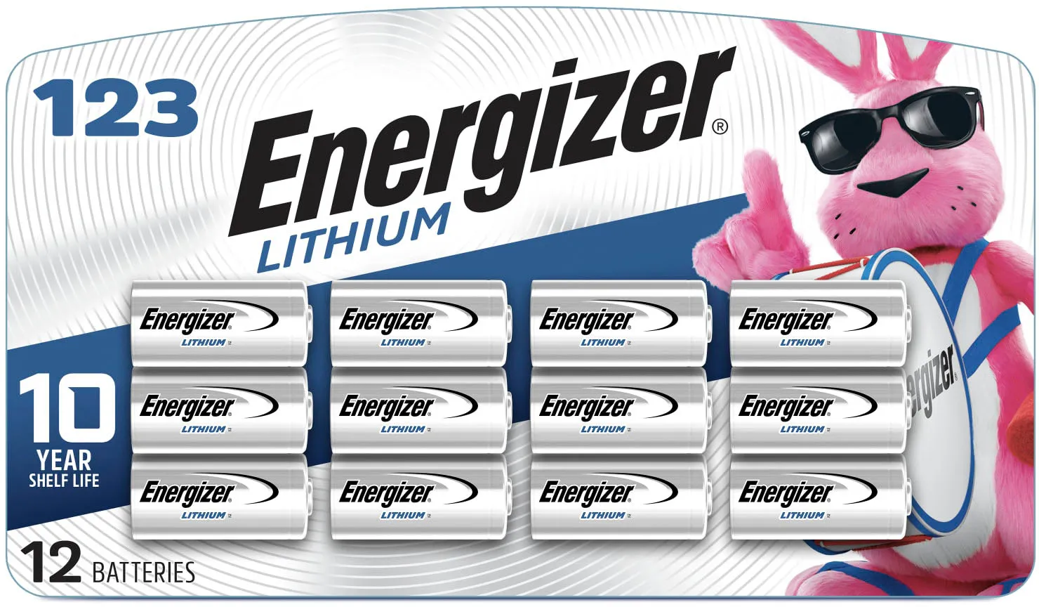 Energizer  CR-123 3V Lithium Photo Battery, 12-Pack