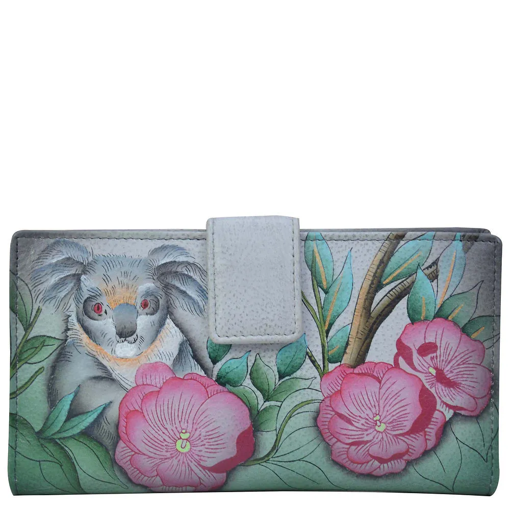 Women’S Hand-Painted Genuine Leather Two Fold Wallet