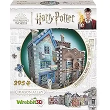 Wrebbit3D Harry Potter Ollivander’s Wand Shop and Scribbulus 3D Puzzle for Teens and Adults | 295 Jigsaw Puzzle Pieces | Not Just an Ordinary Model Kit for Adults for Harry Potter Fans