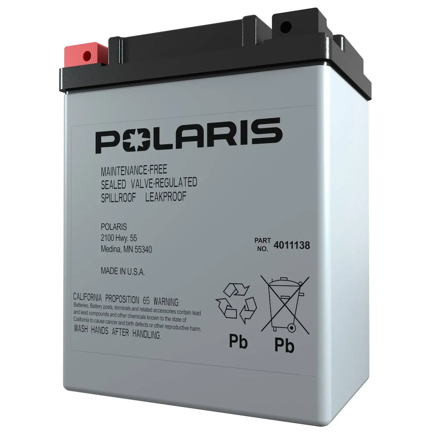 Polaris Sportsman Sealed ATV Battery 14 Amp Hour Type Etx15, Part 4011138