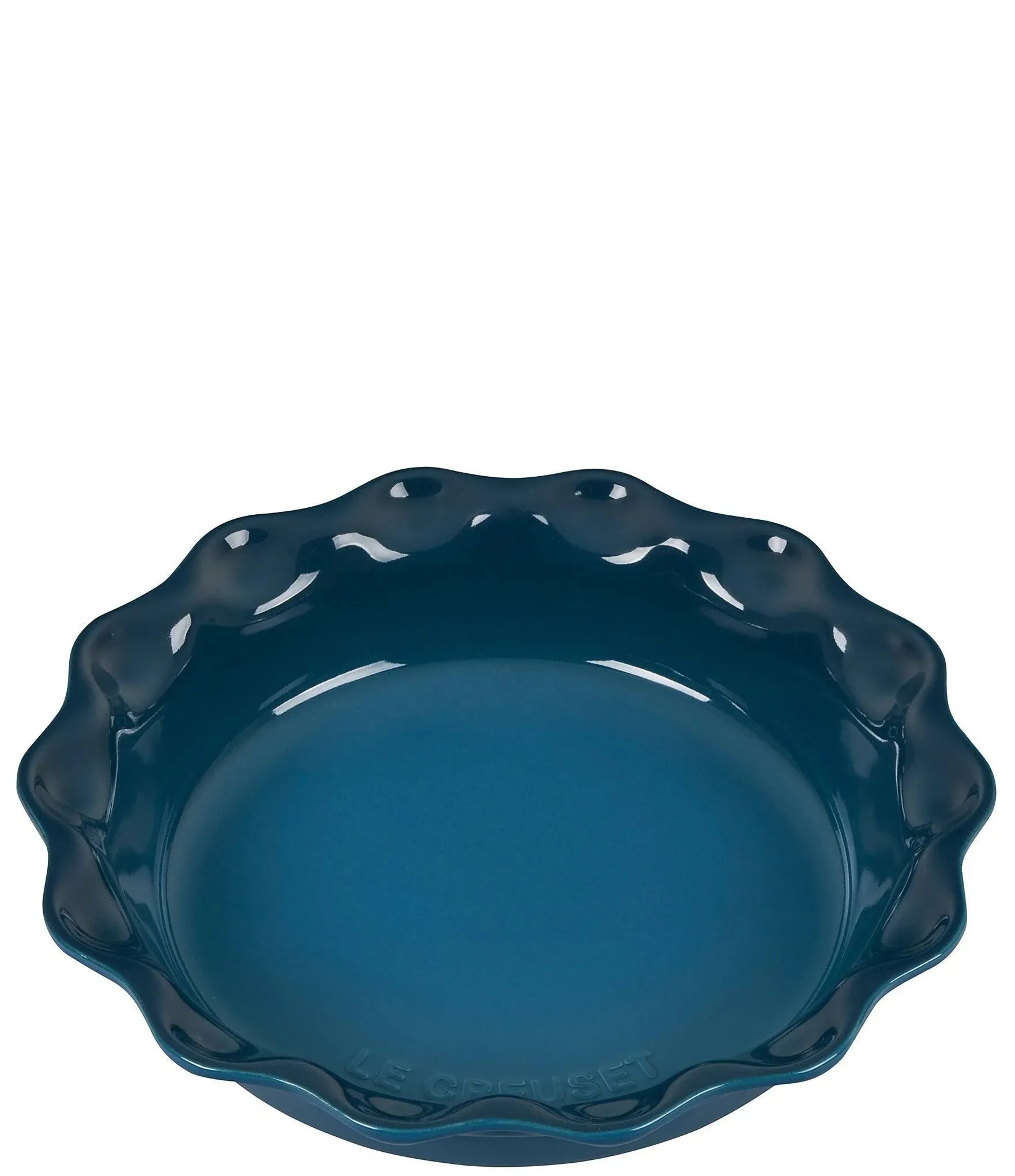 Le Creuset Stoneware 9" Heritage Pie Dish, Deep Teal