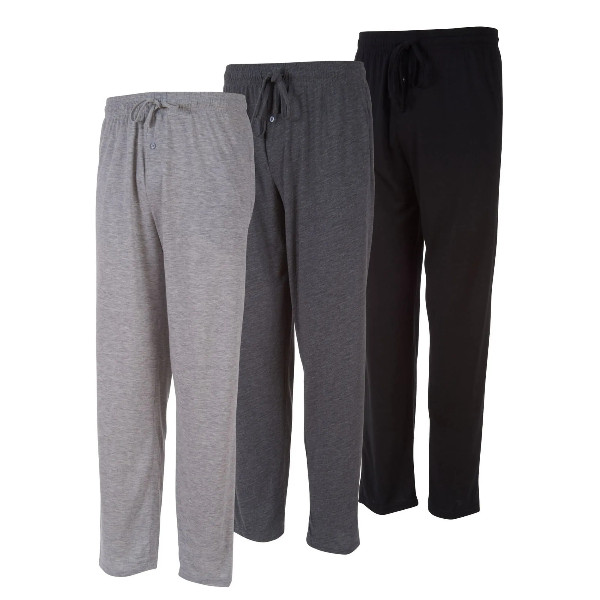 3 Pack: Daresay Comfy Men's Lounge Pants - Pajamas pants for men, 100% Cotton - Up to 3XL