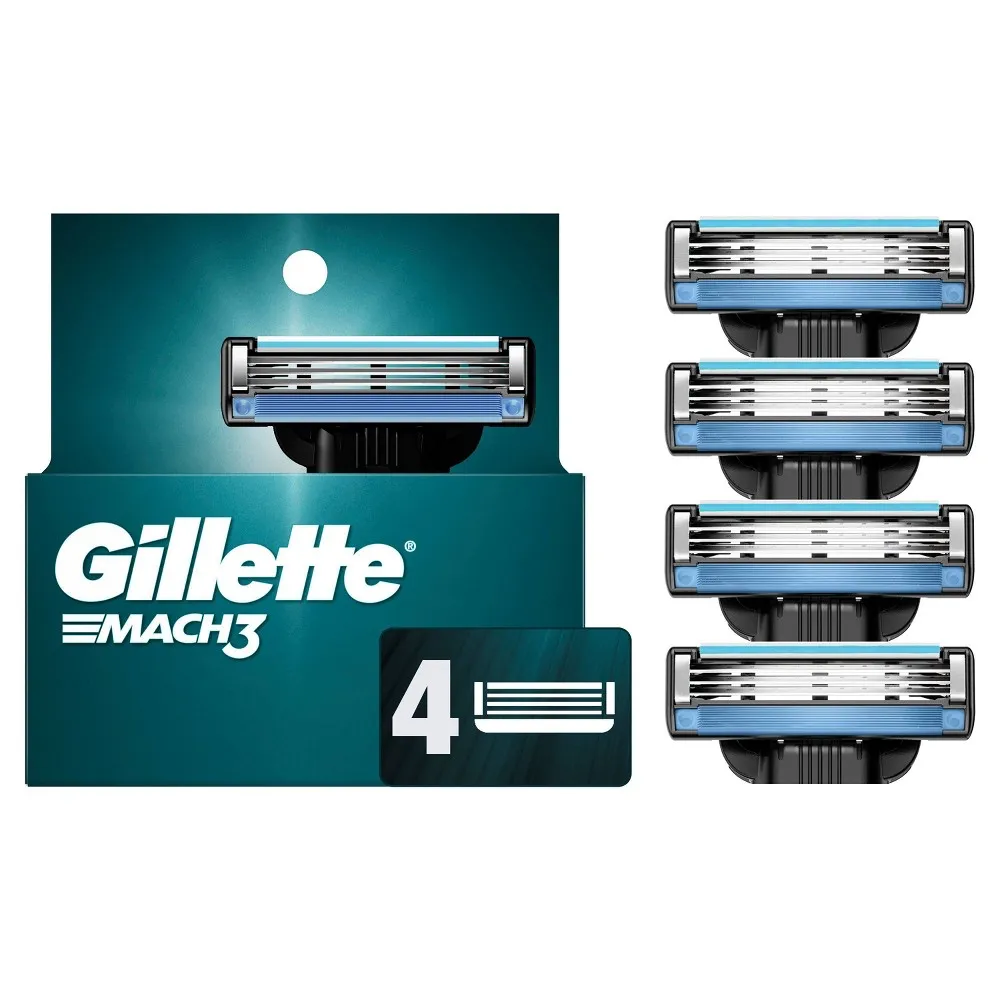 Gillette Mach3 Razor Refills for Men, 15 Razor Blade Refills