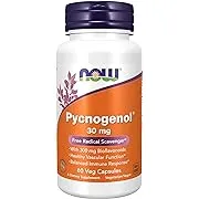 NOW Supplements, Pycnogenol 30 mg (a Unique Combination of Proanthocyanidins from French Maritime Pine) with 300 mg Bioflavonoids, 60 Veg CapsulesNOW Supplements, Pycnogenol 30 mg (a Unique Combination of Proanthocyanidins from French Maritime Pine) with