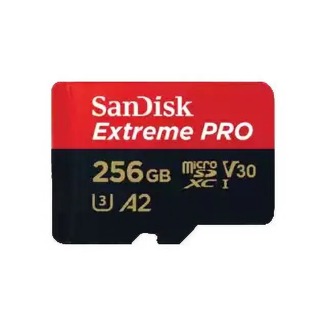 SanDisk Extreme PRO microSDHC Memory Card Plus SD Adapter up to 100 MB/s, Class 10, U3, V30, A1 - 32GB SDSQXCG-032G