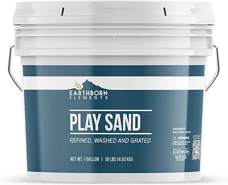 Earthborn Elements Play Sand (1 Gallon), Building & Molding, Indoor & OutdoorEarthborn Elements Play Sand (1 Gallon), Building & Molding, Indoor & Outdoor