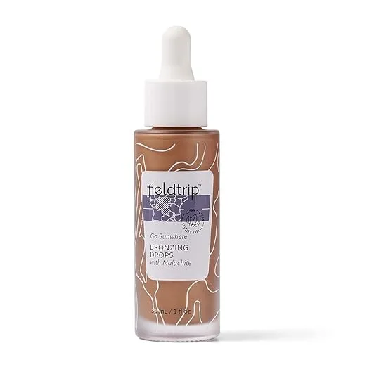 Fieldtrip Go Sunwhere Bronzing Drops with Malachite, 1 oz.