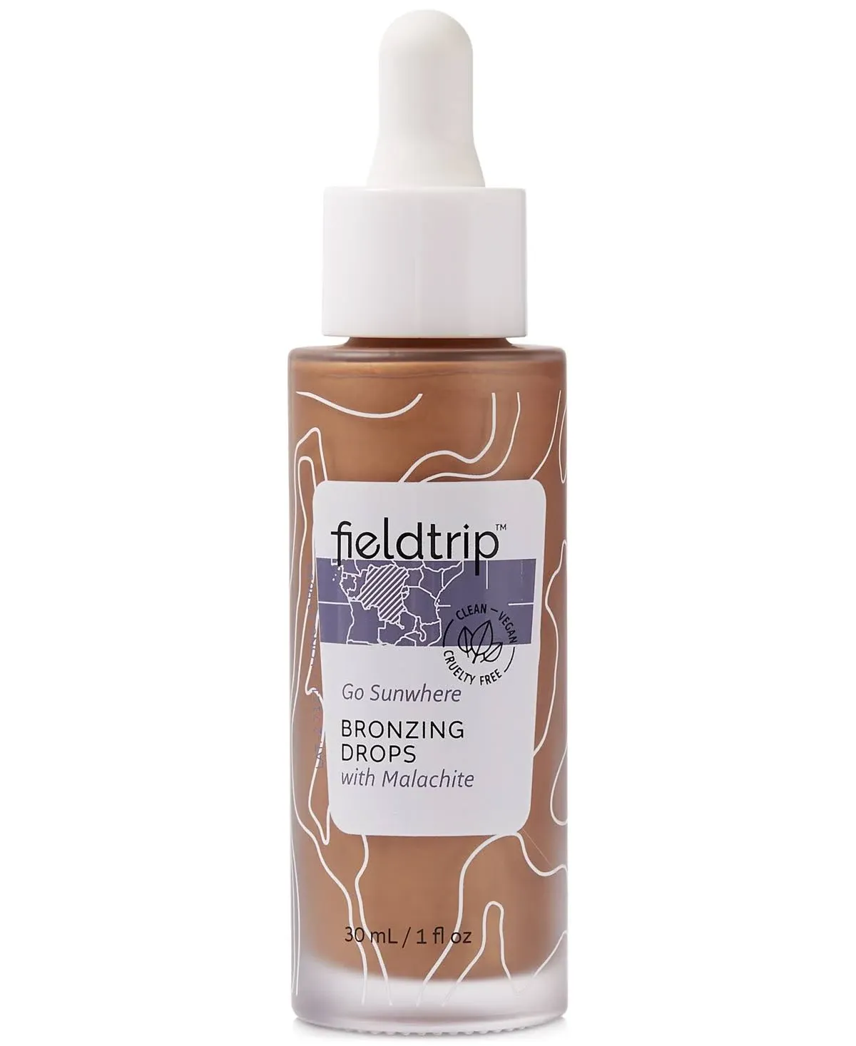 Fieldtrip Go Sunwhere Bronzing Drops With Malachite, 1 oz.