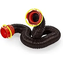 Camco RhinoFLEX RV 5ft Sewer Hose Extension Kit with Swivel Fitting - 39765 , Black