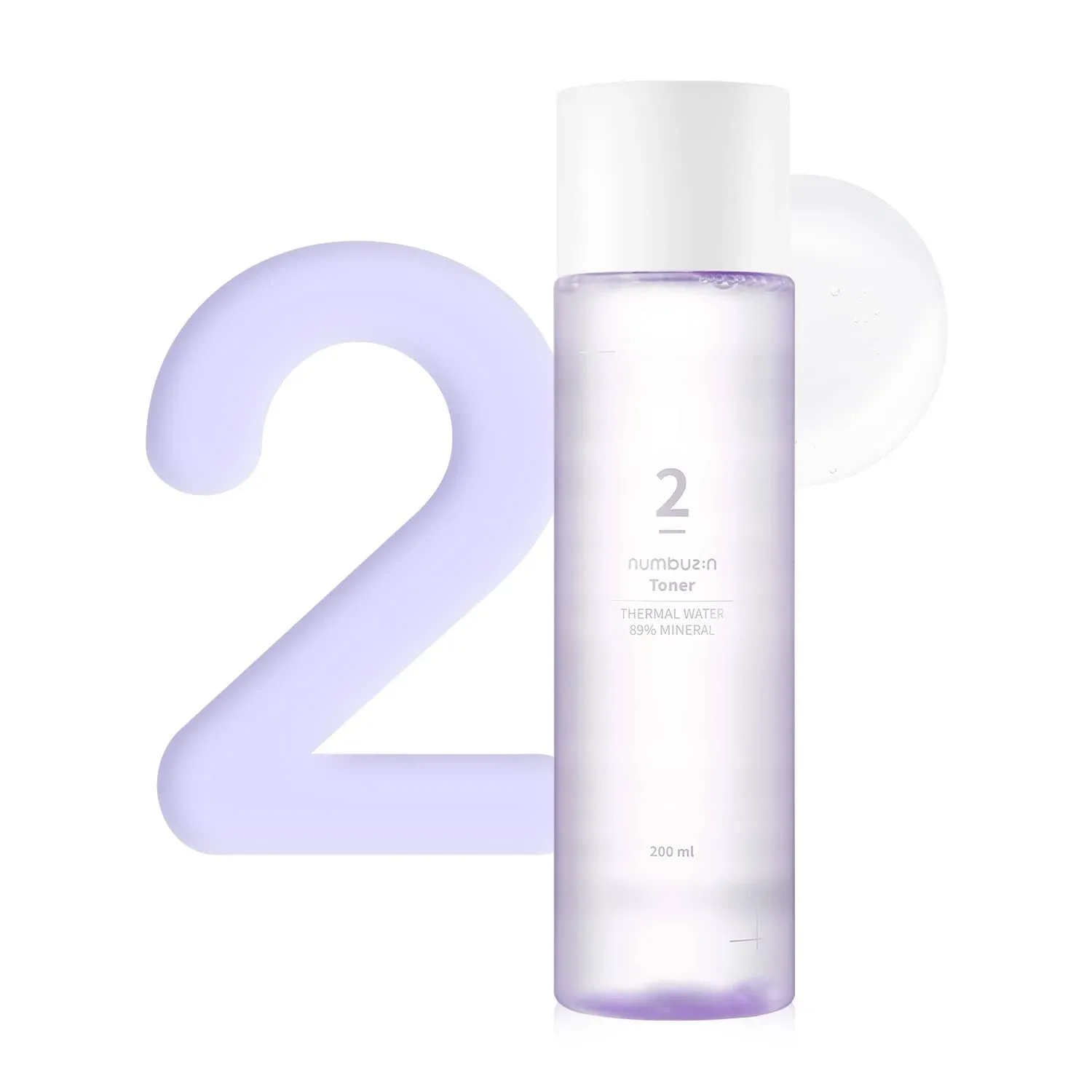 Numbuzin No.2 Thermal Water 89% Mineral Toner 200ml 6.76oz NEW SHIP FROM US