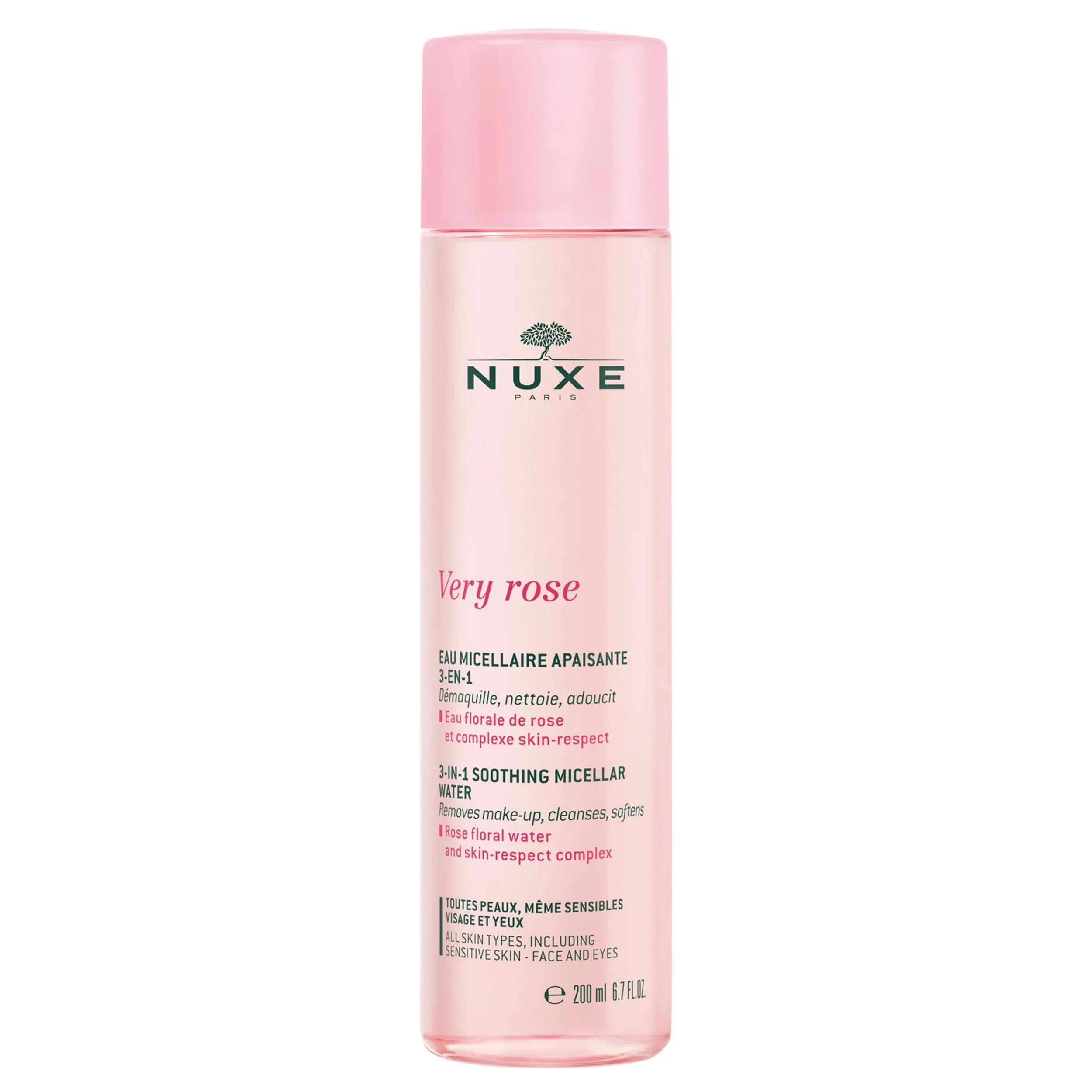 Nuxe 3-in-1 Soothing Micellar Water 200ml - Very Rose