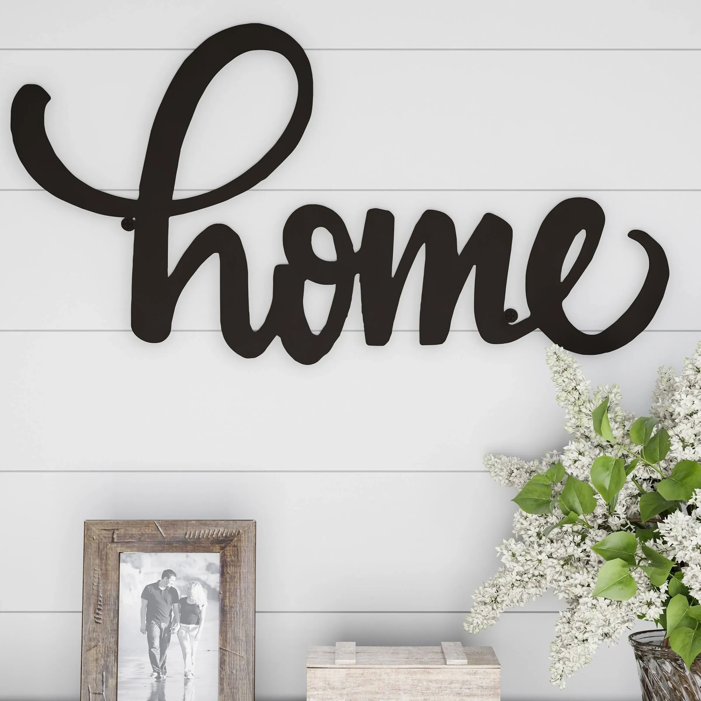 Metal Cutout- Home Decorative Wall Sign-3D Word Art Lavish Home