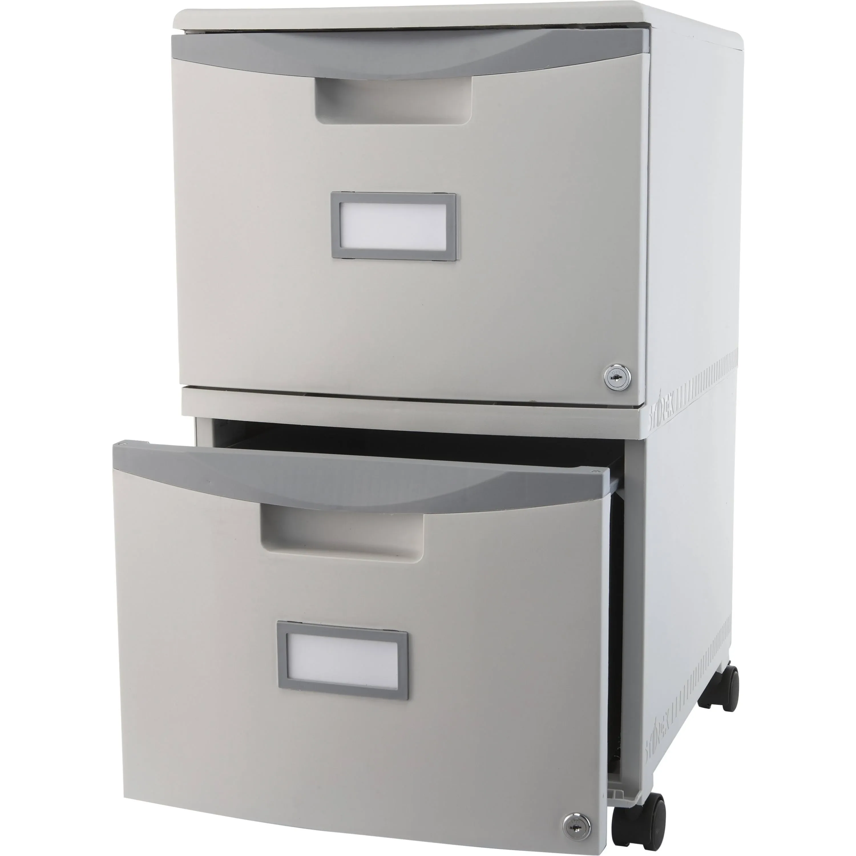 Storex Two-Drawer Mobile Filing Cabinet