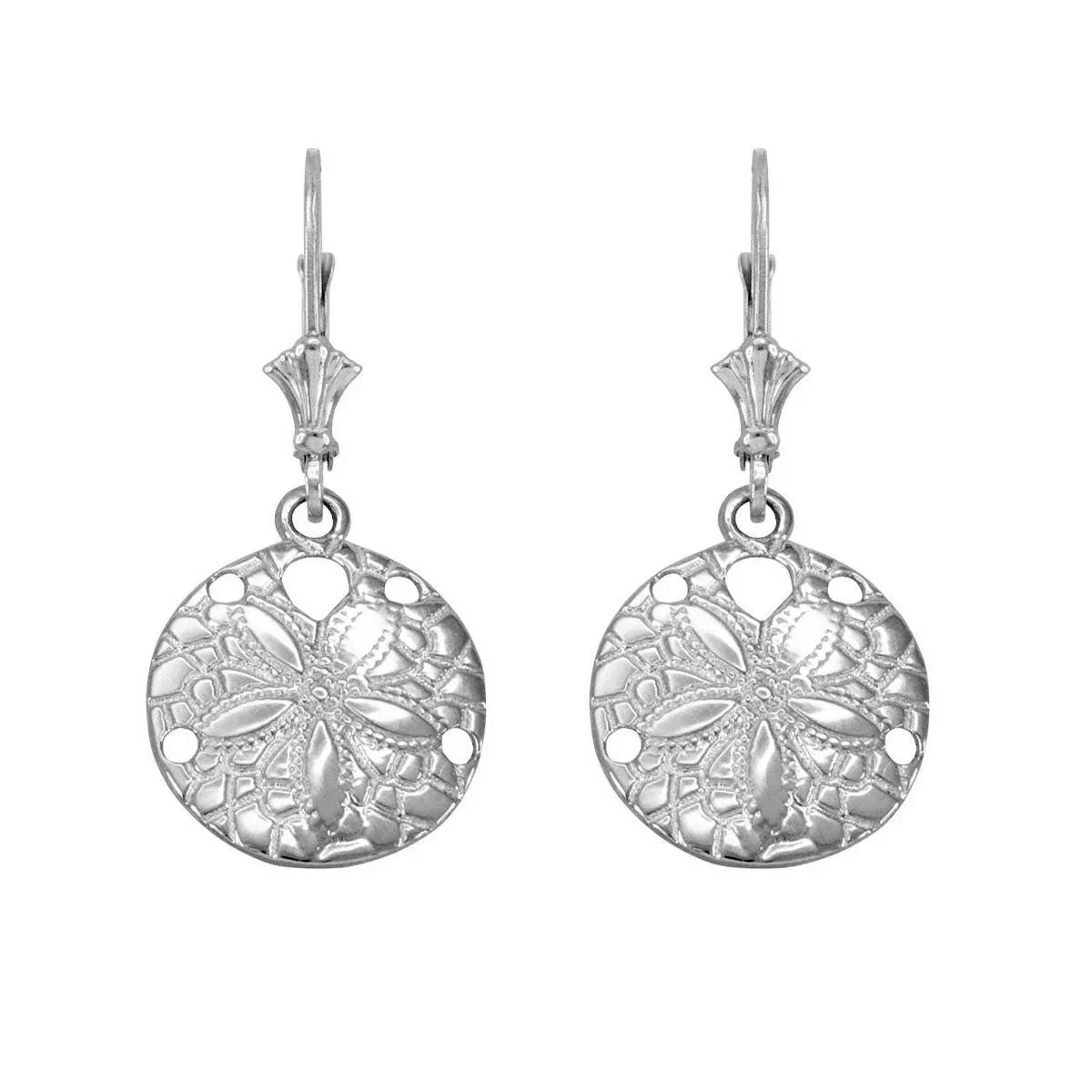 Sterling Silver Sand Dollar Earrings