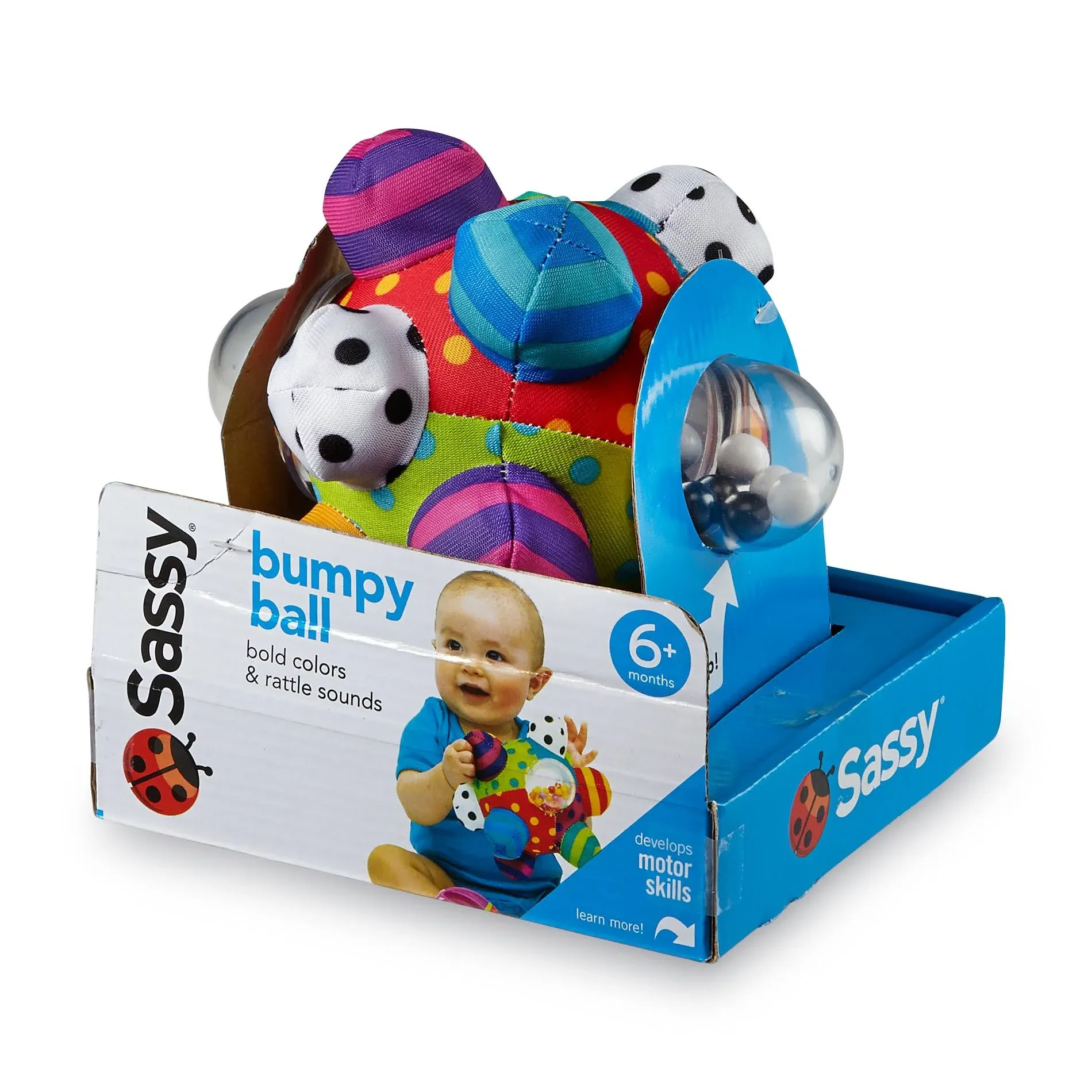 Sassy Bumpy Ball Developmental Baby Toy Inspires Motor Skills - 6 Months and Up