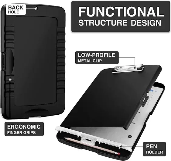 Storage High Capacity Nursing Clipboards With Pen Holder Heavy Duty