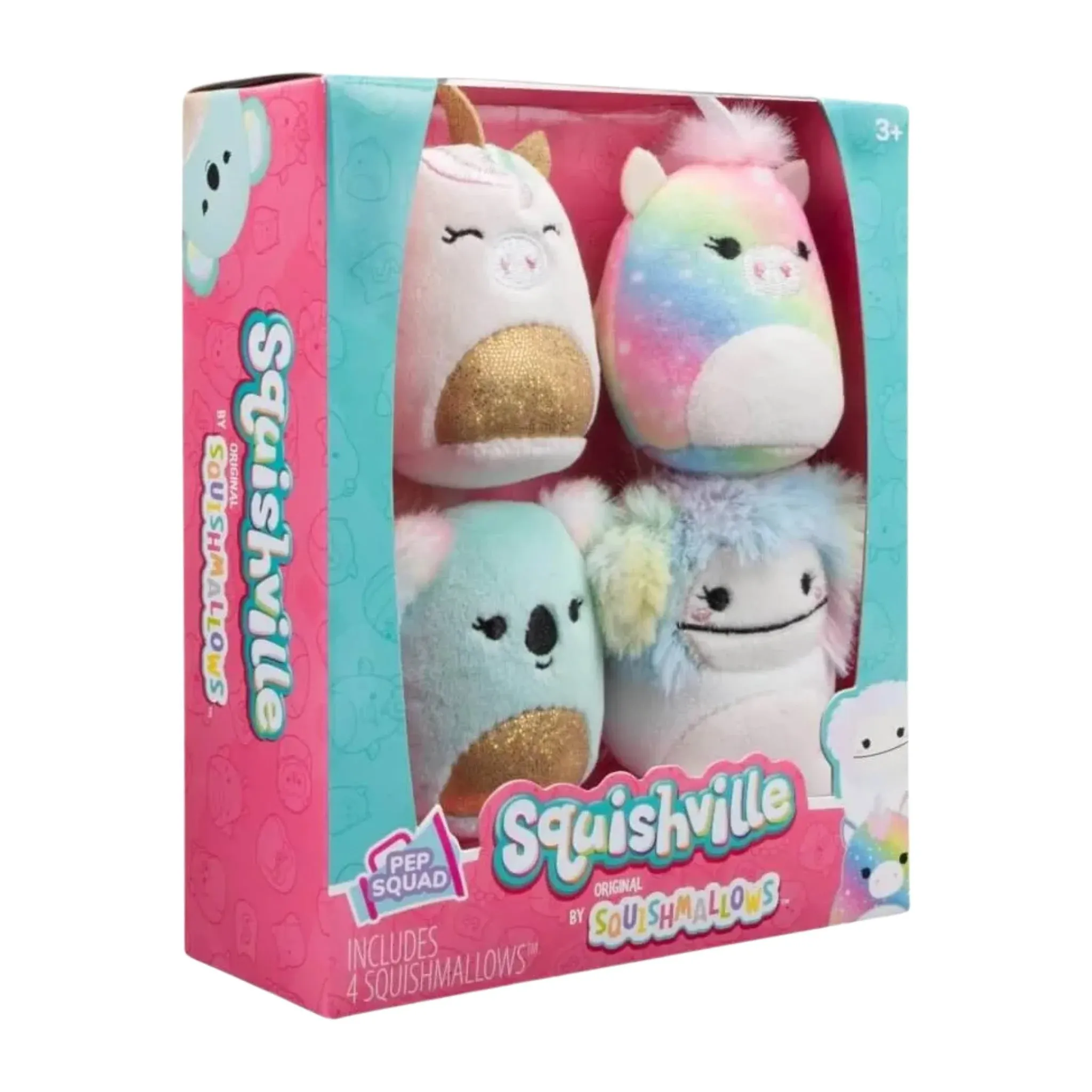 Squishmallows Squishville Fantasy Squad 2-Inch Mini Plush 4-Pack Set (Fantasy Squad)