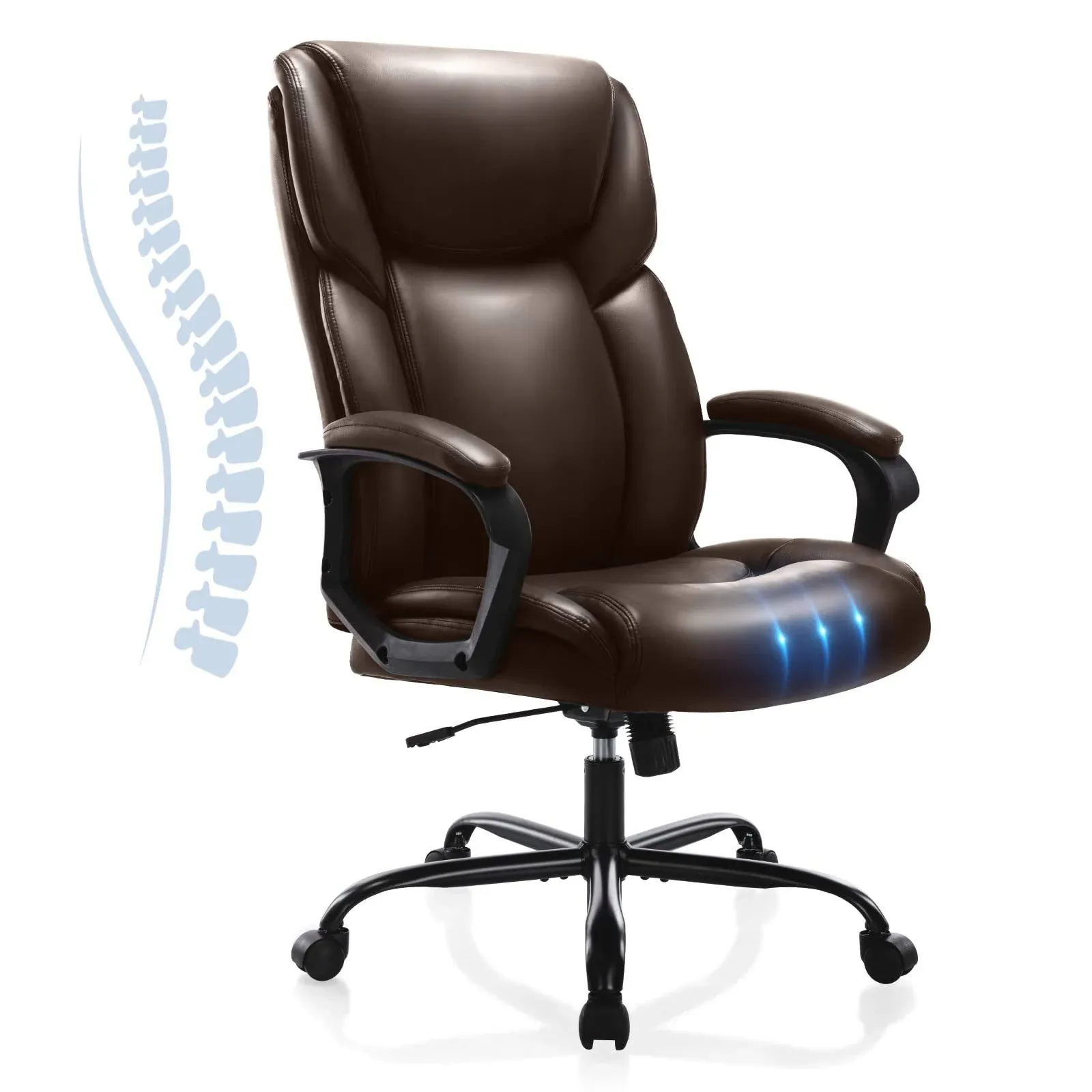 Adjustable High Back Ergonomic Executive Office Chair: Managerial Style