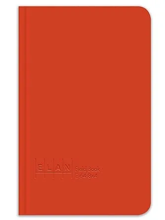 Elan Publishing Company E64-8x4 Field Surveying Book 4 x 7 , Bright Orange Cover