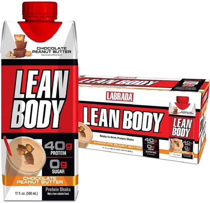 Lean Body Protein Shake - Chocolate Peanut Butter (12 Drinks)