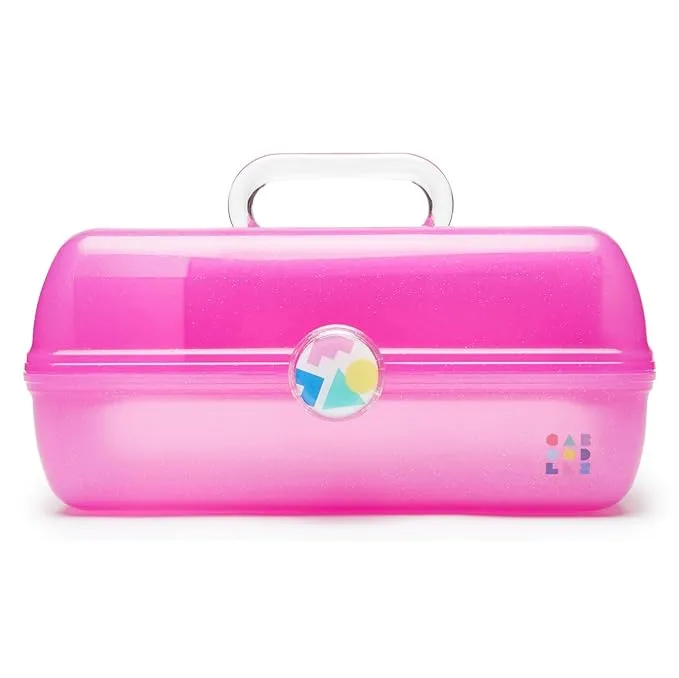 Caboodles On-The-Go Girl Hot Pink Sparkle Jellies Vintage Case, 1 Lb