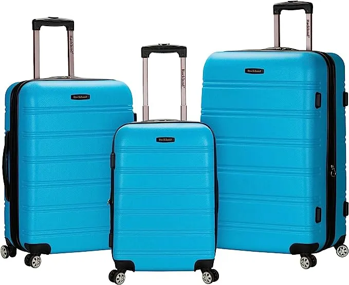 Rockland 3-Piece Melbourne Hardisde Luggage Set, Turquoise