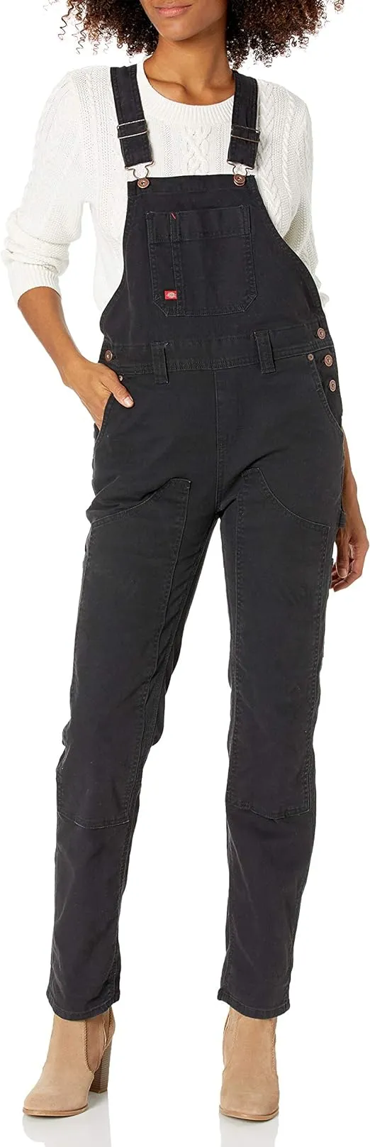 Dickies womens Denim Double Front Bib Overalls