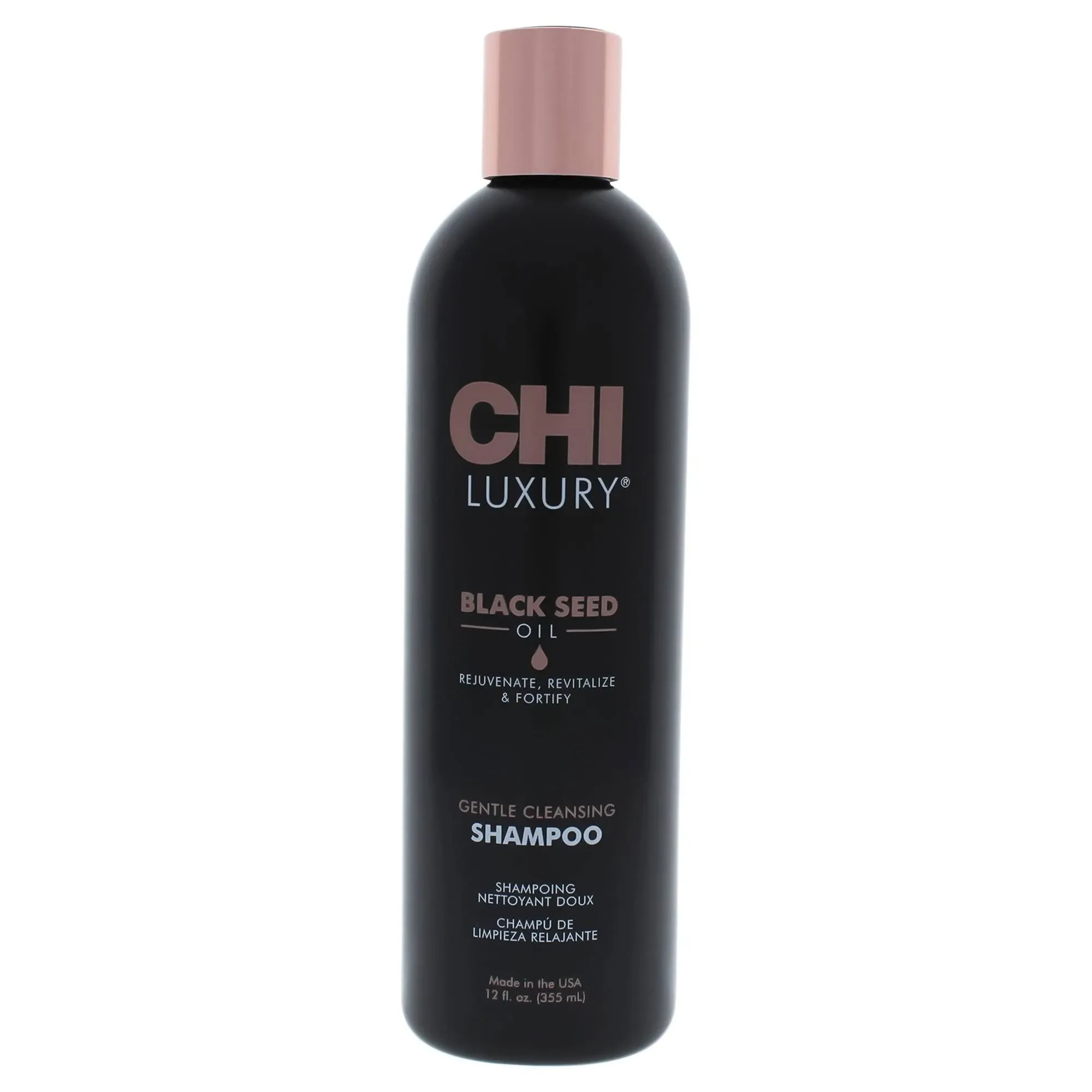 2 Pack Luxury Black Seed Oil Gentle Cleansing Shampoo by CHI for Unisex - 12 oz