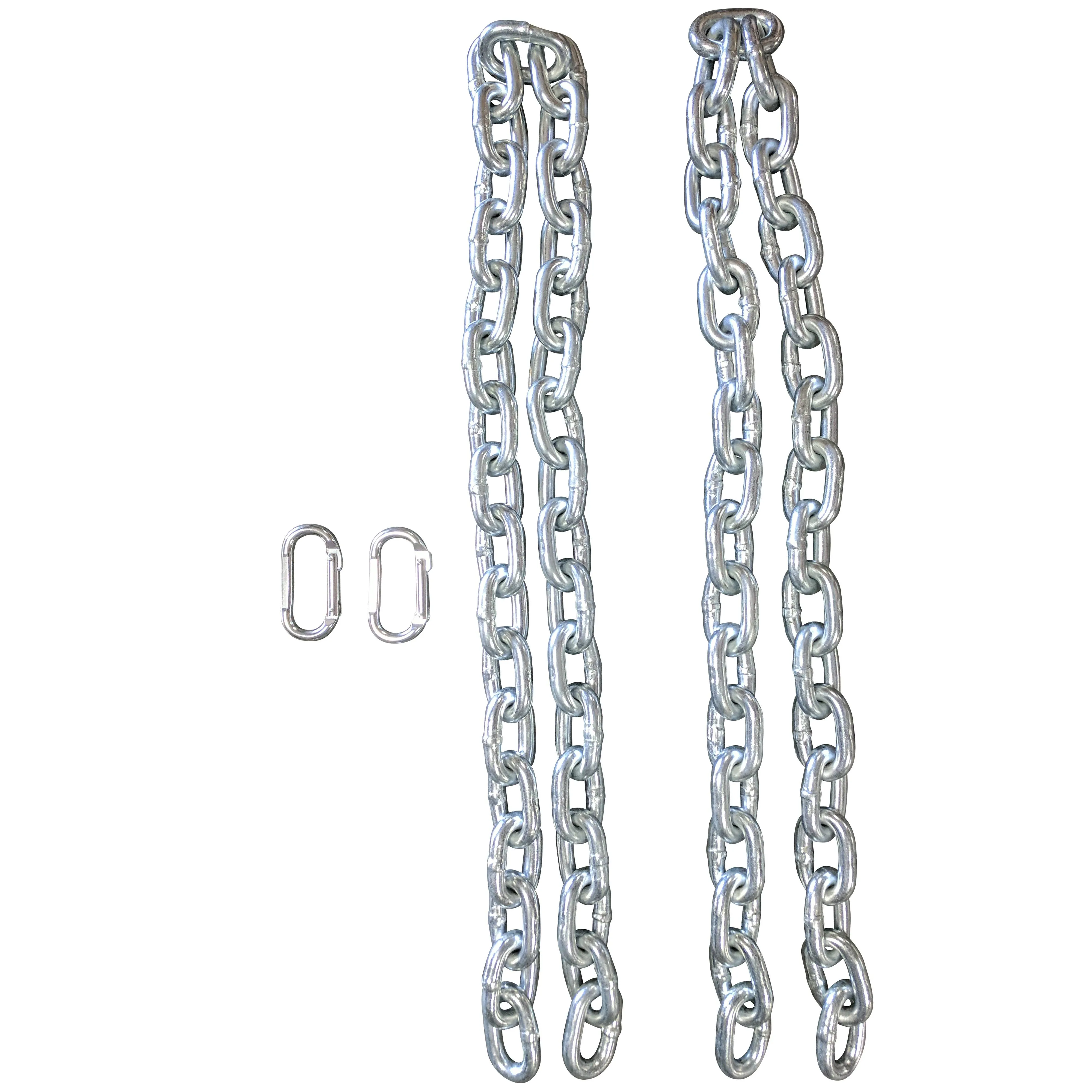 Titan Fitness Pair 6ft 3/4" Heavy Steel Chains, Weightlifting Chains for Resistance, Increase Max Reps, Build Acceleration and Speed, Barbell Accessory for Back Squat, Bench Press, Deadlift