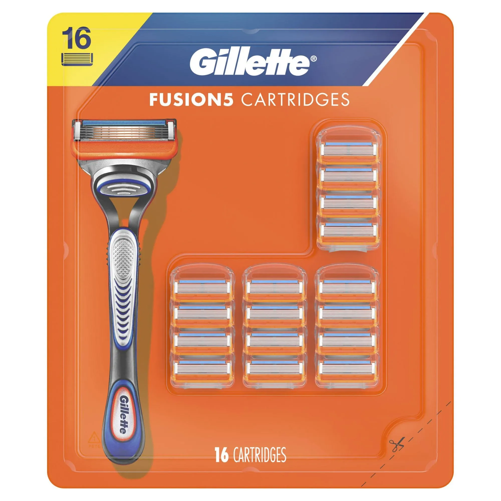 Gillette Fusion5 Recambios de Cuchillas de Afeitar para Hombre 12 Unidades