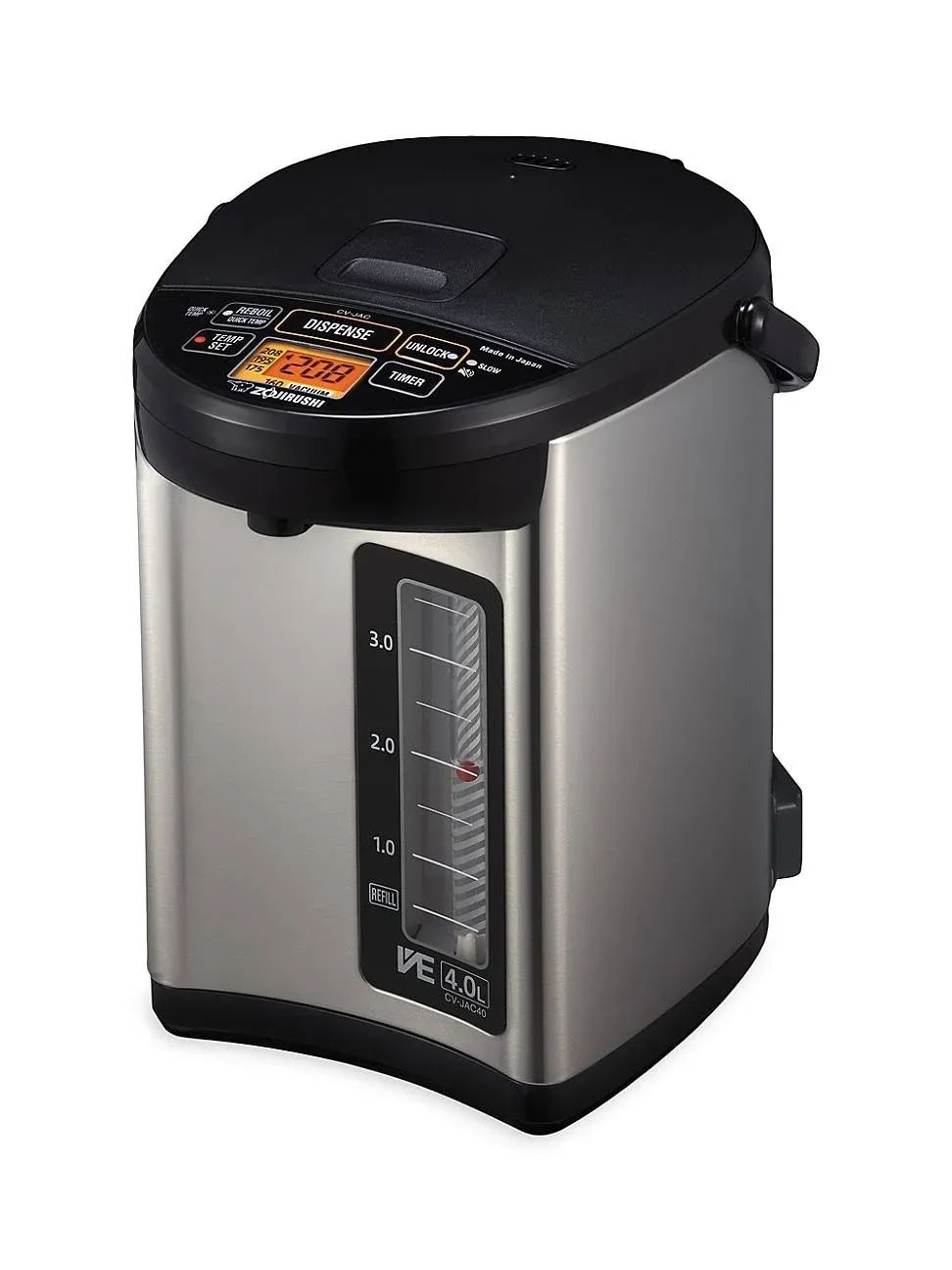 Zojirushi Ve Hybrid 4-Liter Water Boiler & Warmer, Black