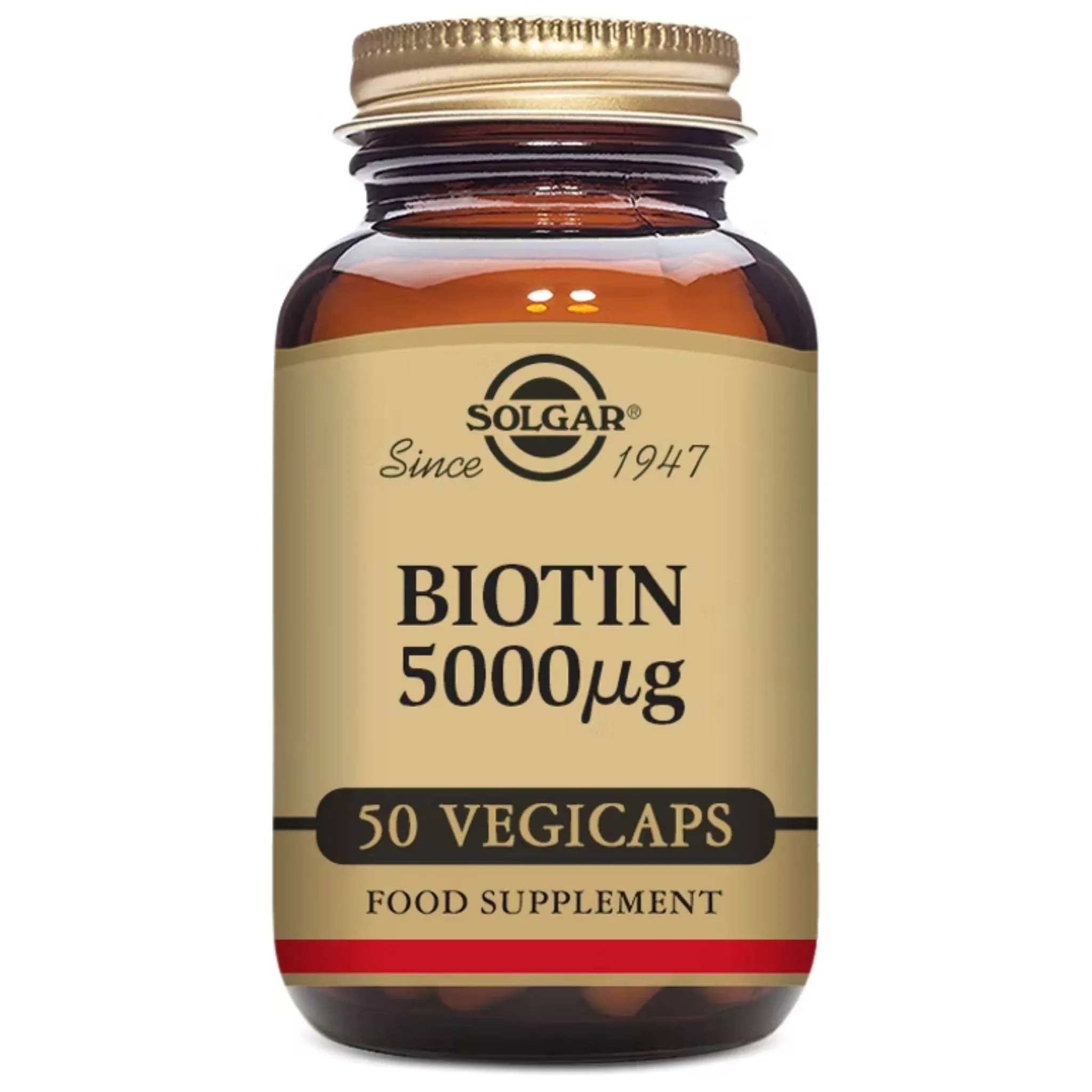 Solgar - Biotin 5000 mcg Vegetable Capsules - 100